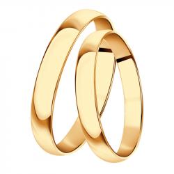 Золотое обручальное кольцо 4 мм SOKOLOV 110030 фото