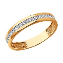Золотое кольцо SOKOLOV с бриллиантом 1110216 фото