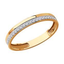 Золотое кольцо SOKOLOV с бриллиантом 1110218 фото