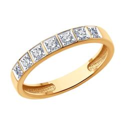 Золотое кольцо SOKOLOV с бриллиантом 1110229 фото