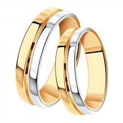 Обручальное кольцо из золочёного серебра 4 мм SOKOLOV 94110029 фото
