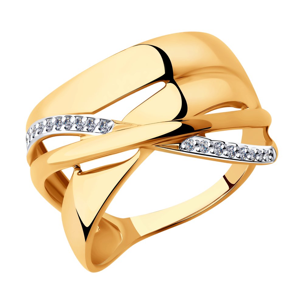 Кольцо золотое женское соколов