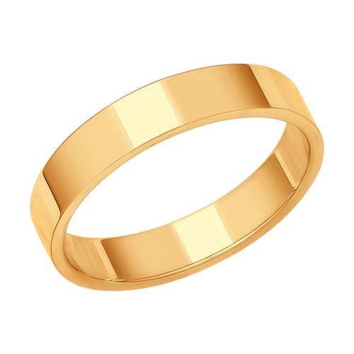 Золотое обручальное кольцо 4 мм SOKOLOV
