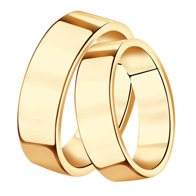 Золотое обручальное кольцо 6 мм SOKOLOV