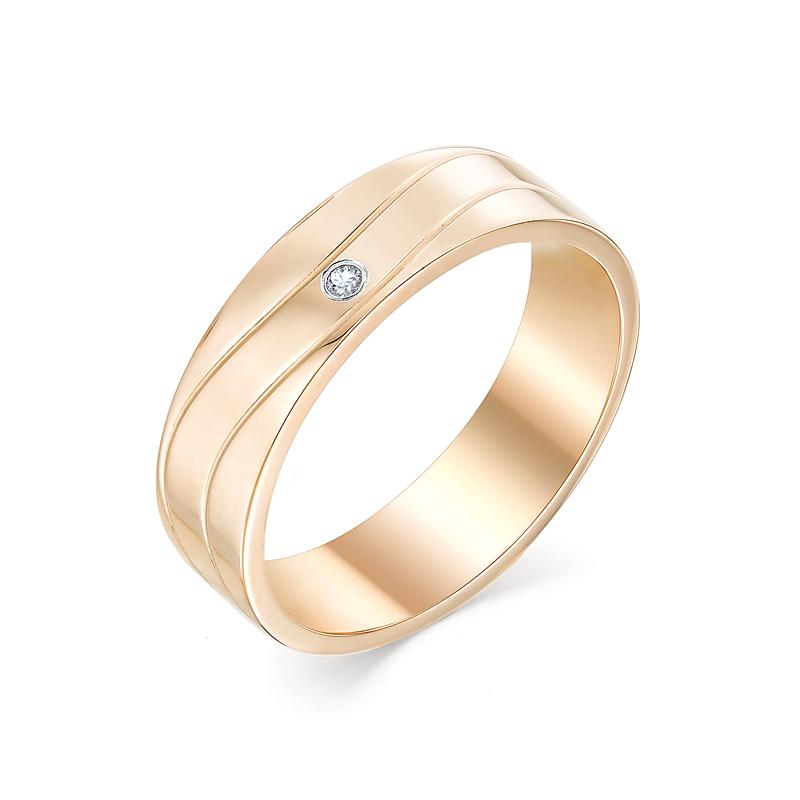 Золотое кольцо АЛЬКОР с бриллиантом