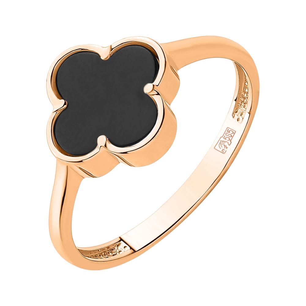 Золотое кольцо TALANT с ониксом: Золото 585° пробы 10381896 — купить вювелирном интернет-магазине Novikov24