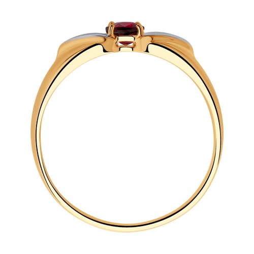 Золотое кольцо SOKOLOV с рубином