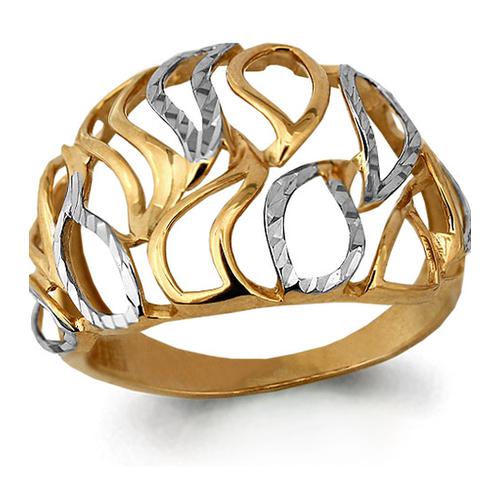 Золотое кольцо AQUAMARINE