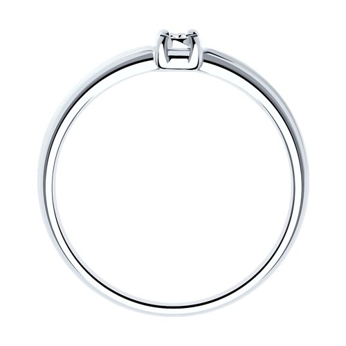 Помолвочное кольцо из серебра SOKOLOV с бриллиантом
