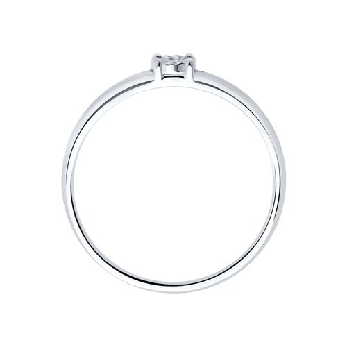 Помолвочное кольцо из серебра SOKOLOV с бриллиантом