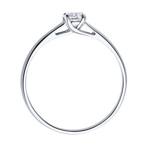 Помолвочное кольцо из серебра SOKOLOV с Swarovski