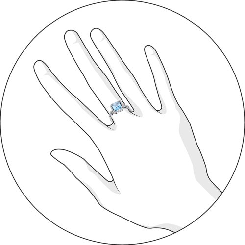 Серебряное кольцо SOKOLOV с топазом и фианитом