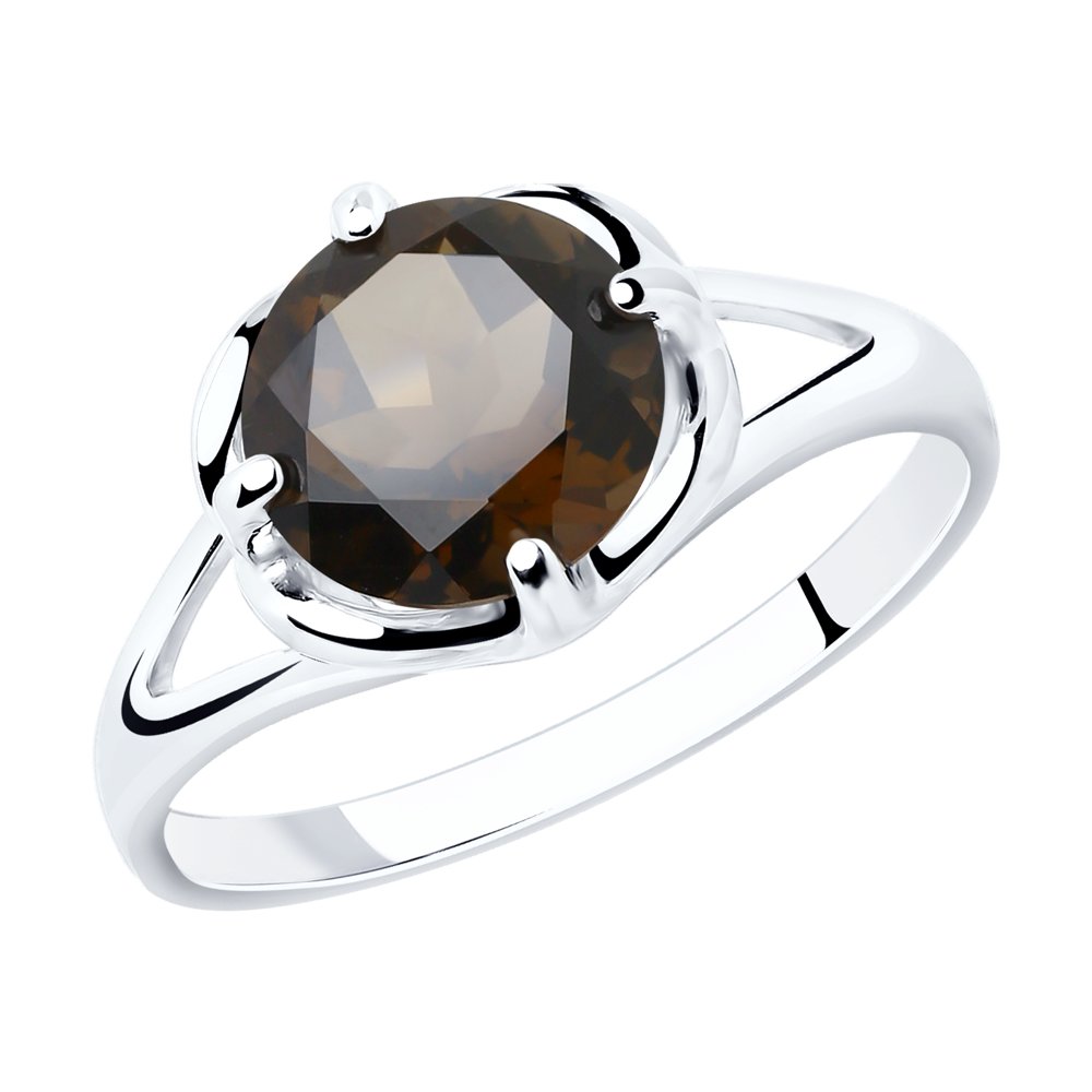 Серебряное кольцо SOKOLOV с раухтопазом