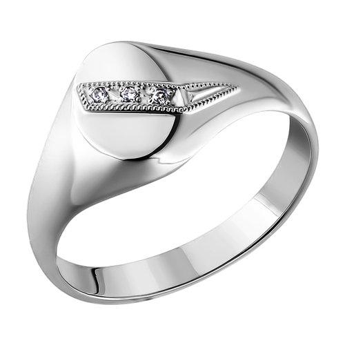 Серебряное кольцо SOKOLOV с фианитом