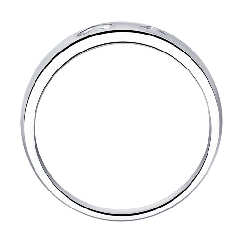 Помолвочное кольцо из серебра SOKOLOV с фианитом