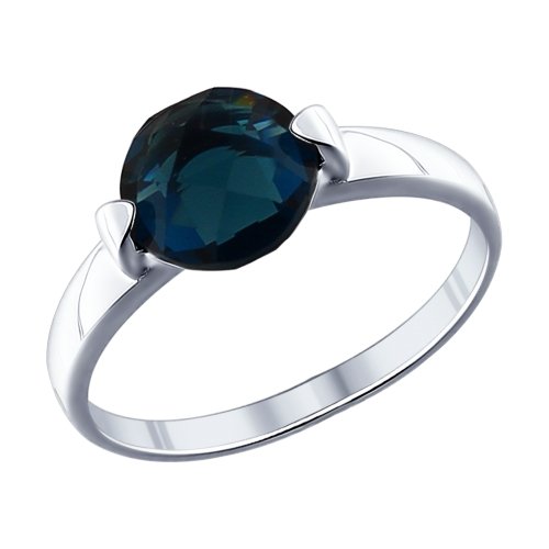 Серебряное кольцо SOKOLOV с ювелирным кристаллом