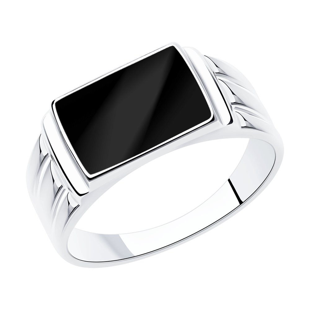 Серебряное кольцо SOKOLOV с эмалью