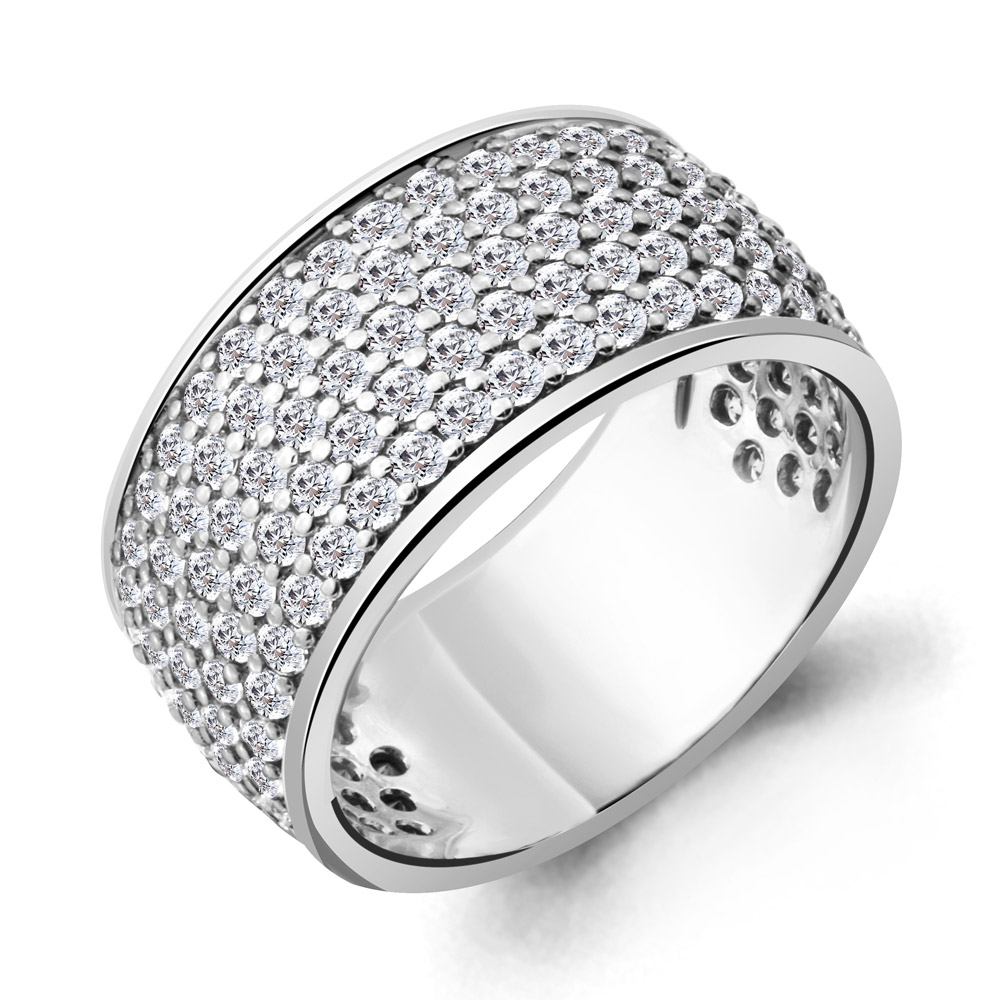 Серебряное кольцо AQUAMARINE с фианитом