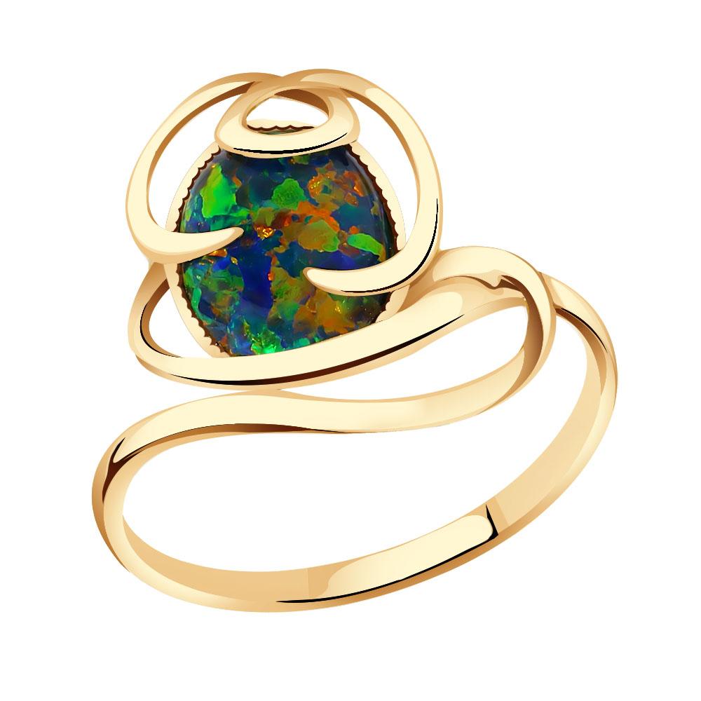 Золотое кольцо Красносельский ювелир с опалом