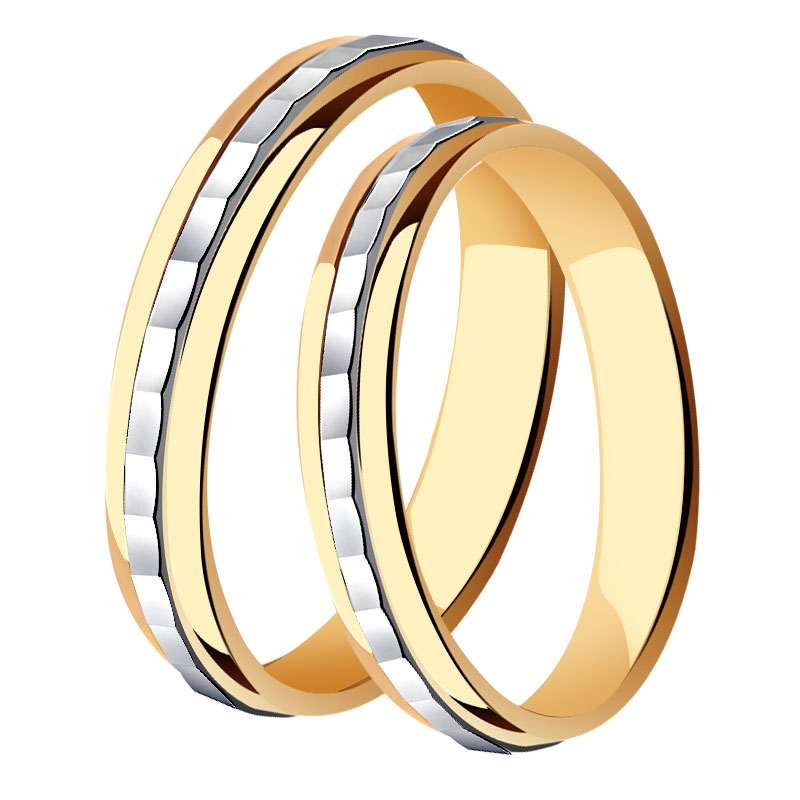 Золотое обручальное кольцо 3,5 мм Александра