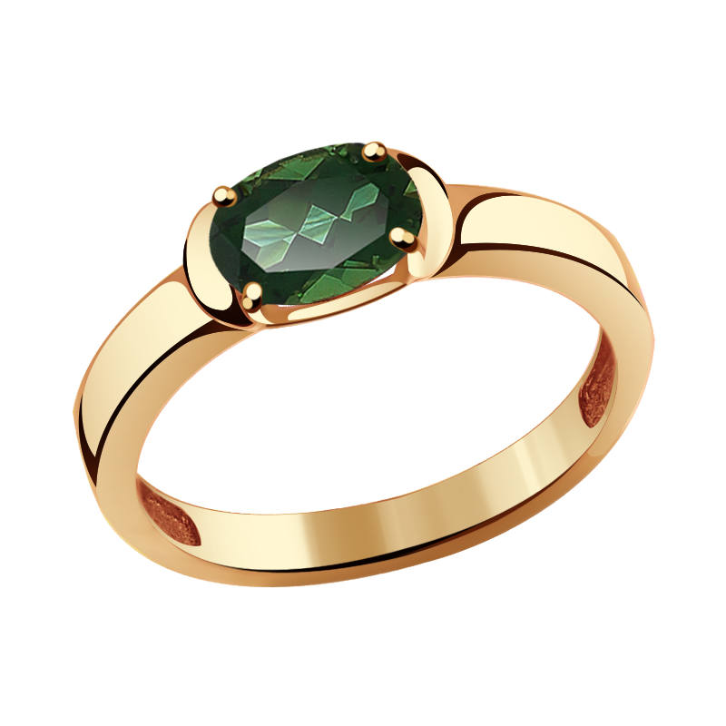 Золотое кольцо Александра с турмалином