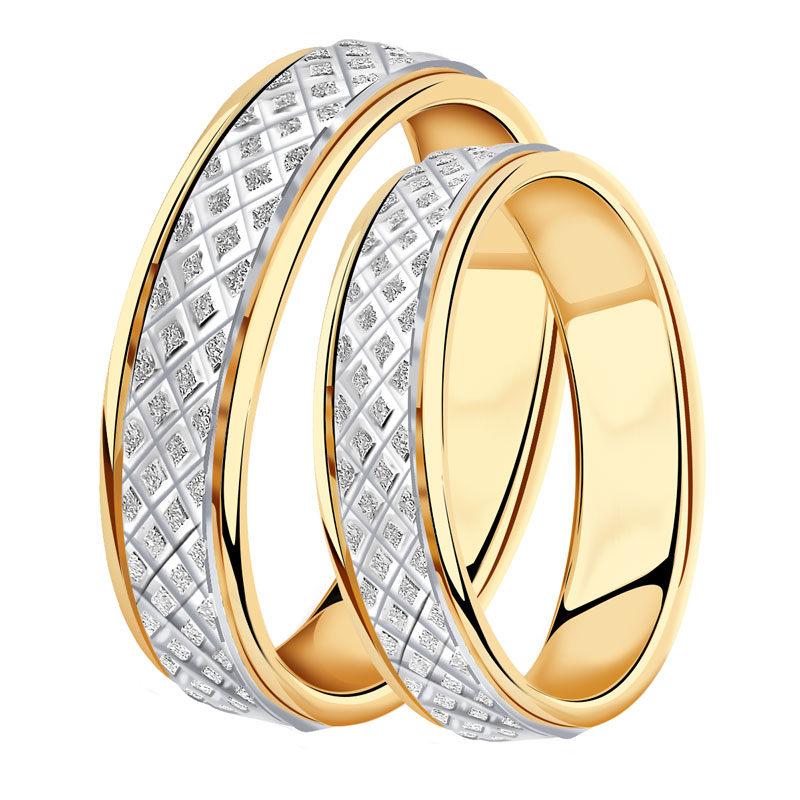 Золотое обручальное кольцо 5 мм Александра