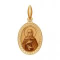 Золотая подвеска-иконка Святая праведница Анна SOKOLOV