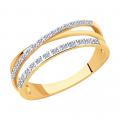 Золотое кольцо SOKOLOV с бриллиантом