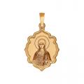 Золотая подвеска-иконка Святая мученица Татьяна SOKOLOV с эмалью
