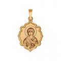 Золотая подвеска-иконка Святая великомученица Анастасия SOKOLOV с эмалью