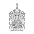 Серебряная подвеска-иконка Святой великомученик чудотворец Георгий Победоносец  SOKOLOV