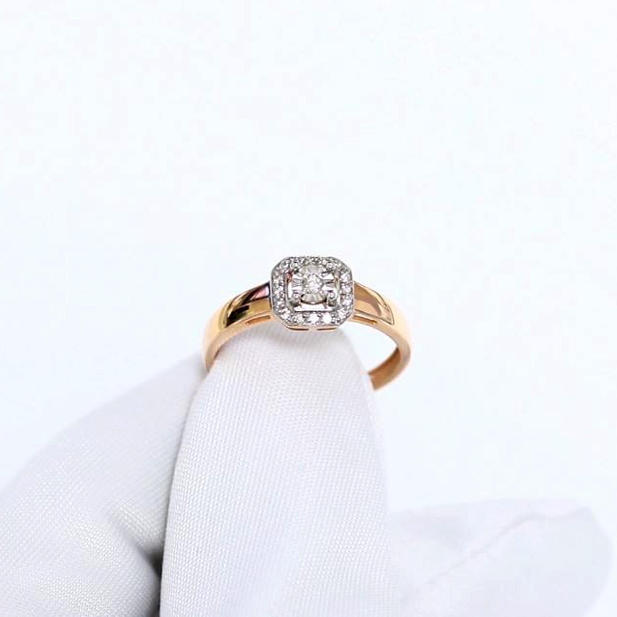 Золотое кольцо ERA Jewellery с бриллиантом