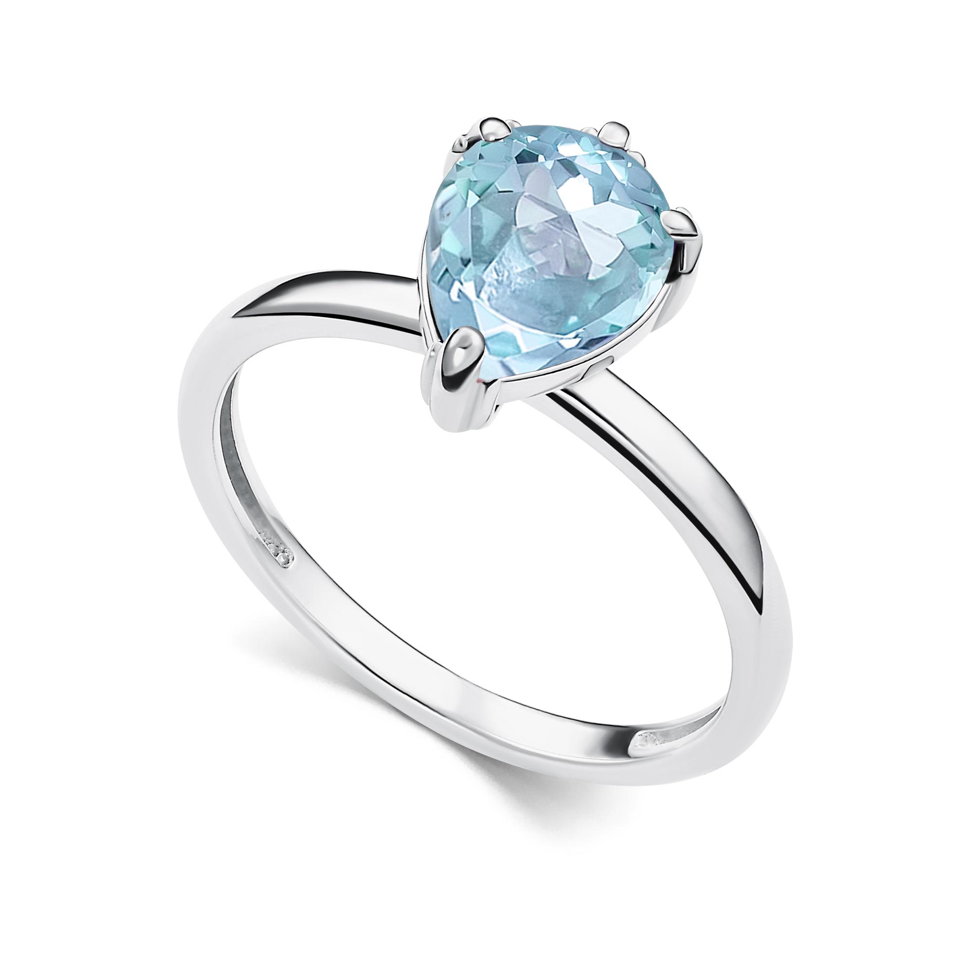 Серебряное кольцо АЛЬКОР с топазом