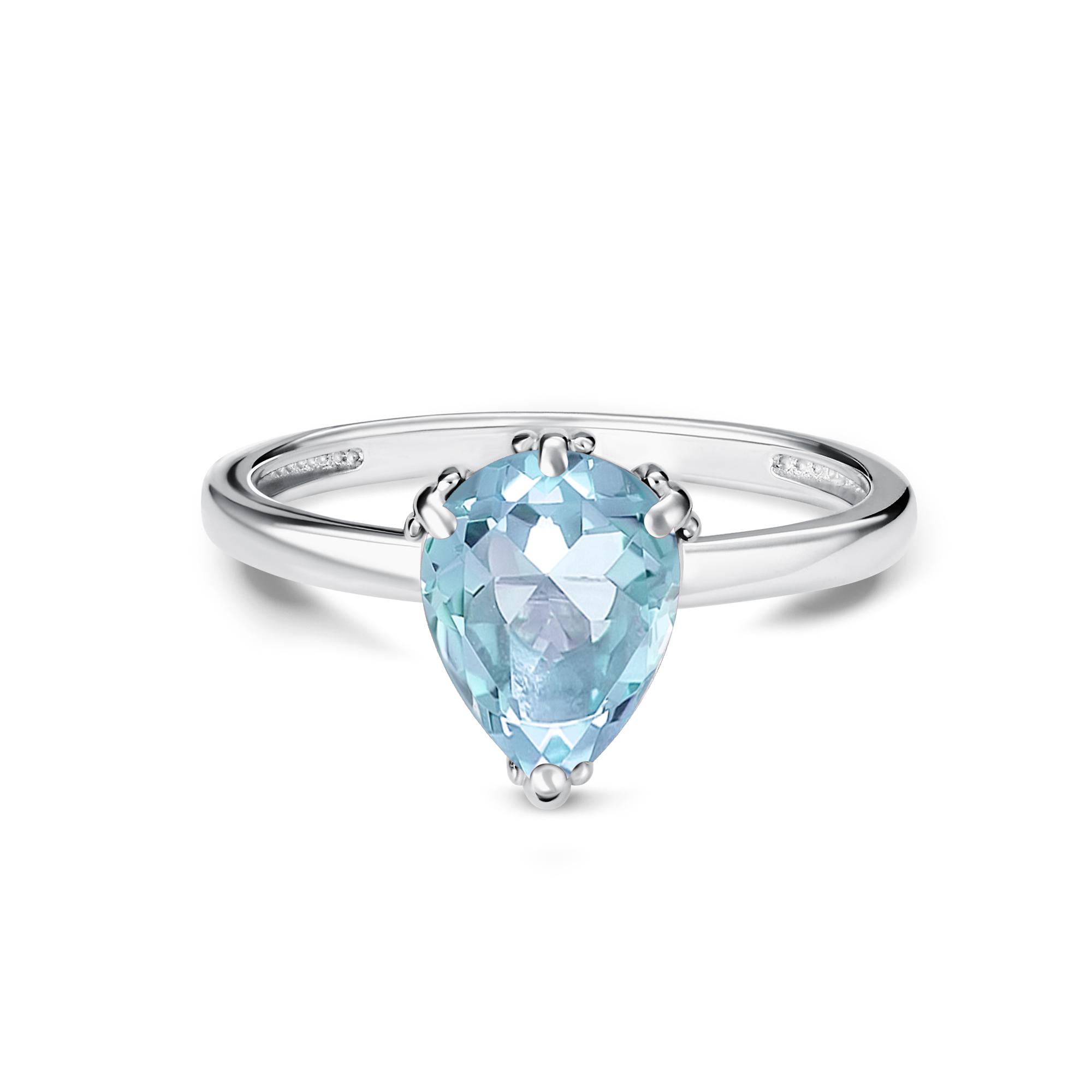 Серебряное кольцо АЛЬКОР с топазом