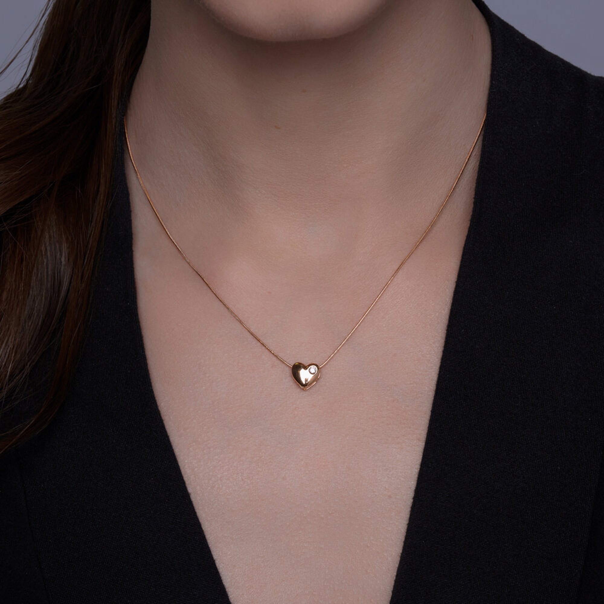 Золотое колье SOKOLOV с фианитом