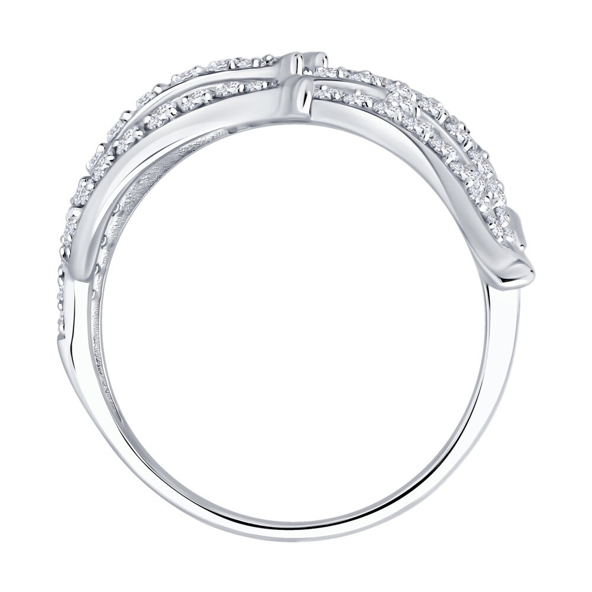 Кольцо из белого золота SOKOLOV с бриллиантом