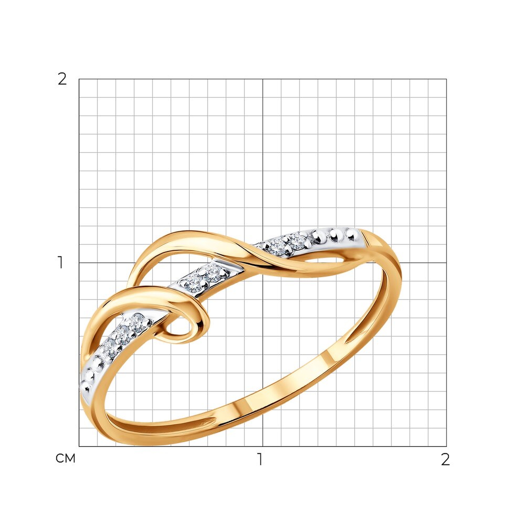 Золотое кольцо SOKOLOV с бриллиантом