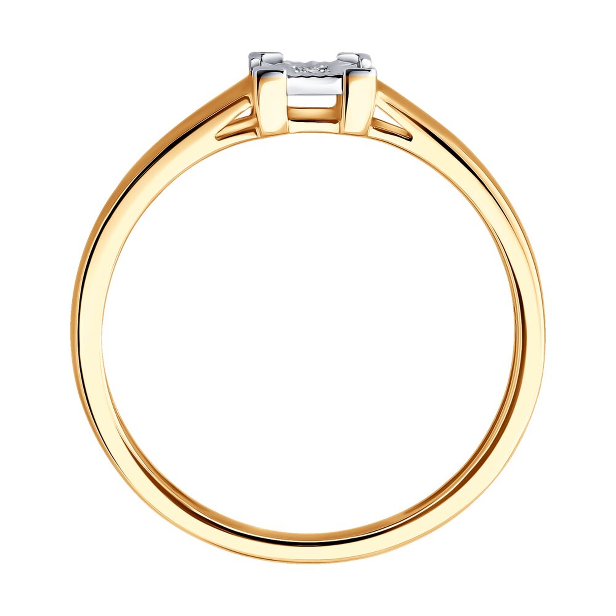 Золотое кольцо SOKOLOV с бриллиантом