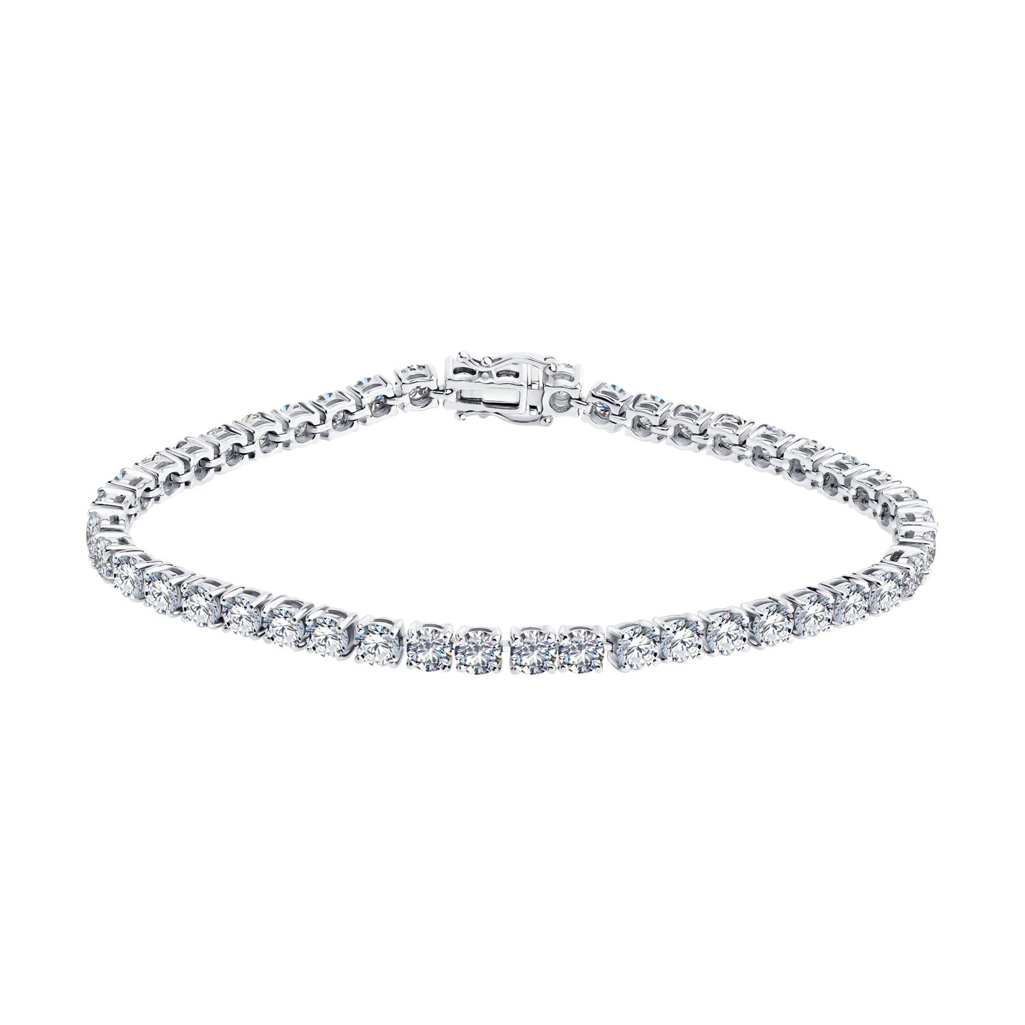 Золотой браслет SOKOLOV с бриллиантом выращенным