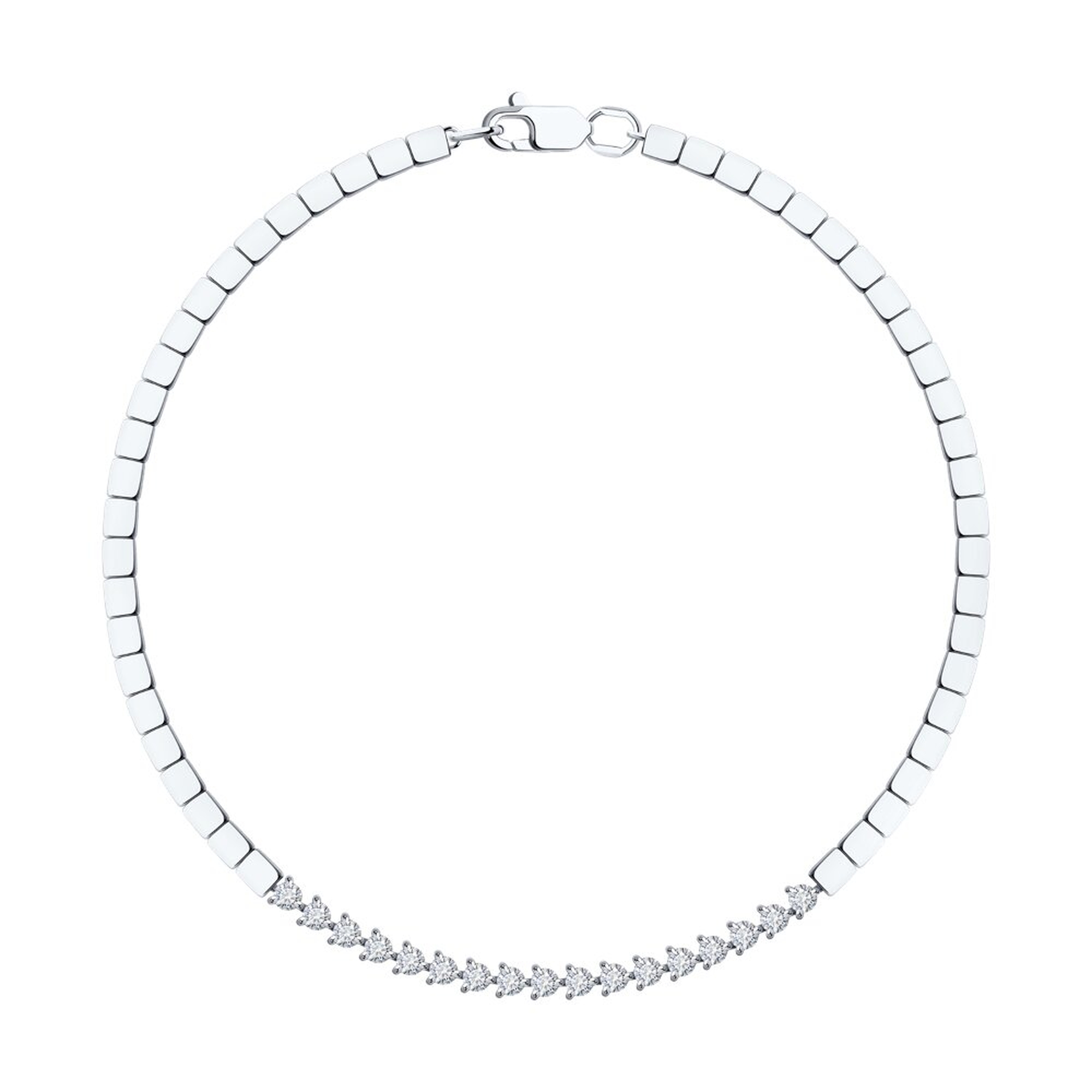 Золотой браслет SOKOLOV с бриллиантом выращенным