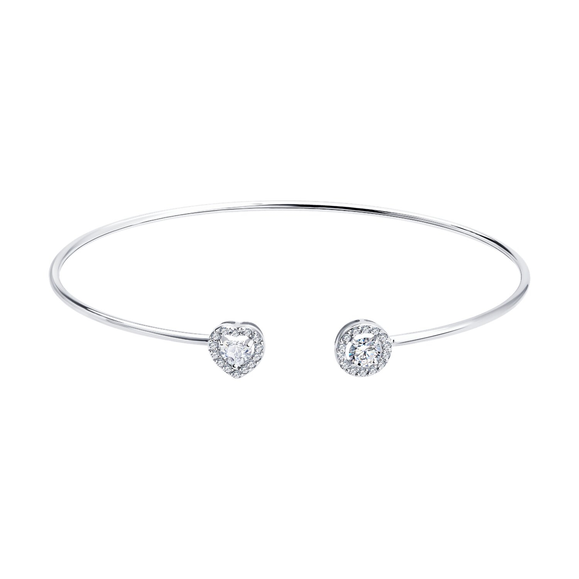 Золотой браслет SOKOLOV с бриллиантом выращенным