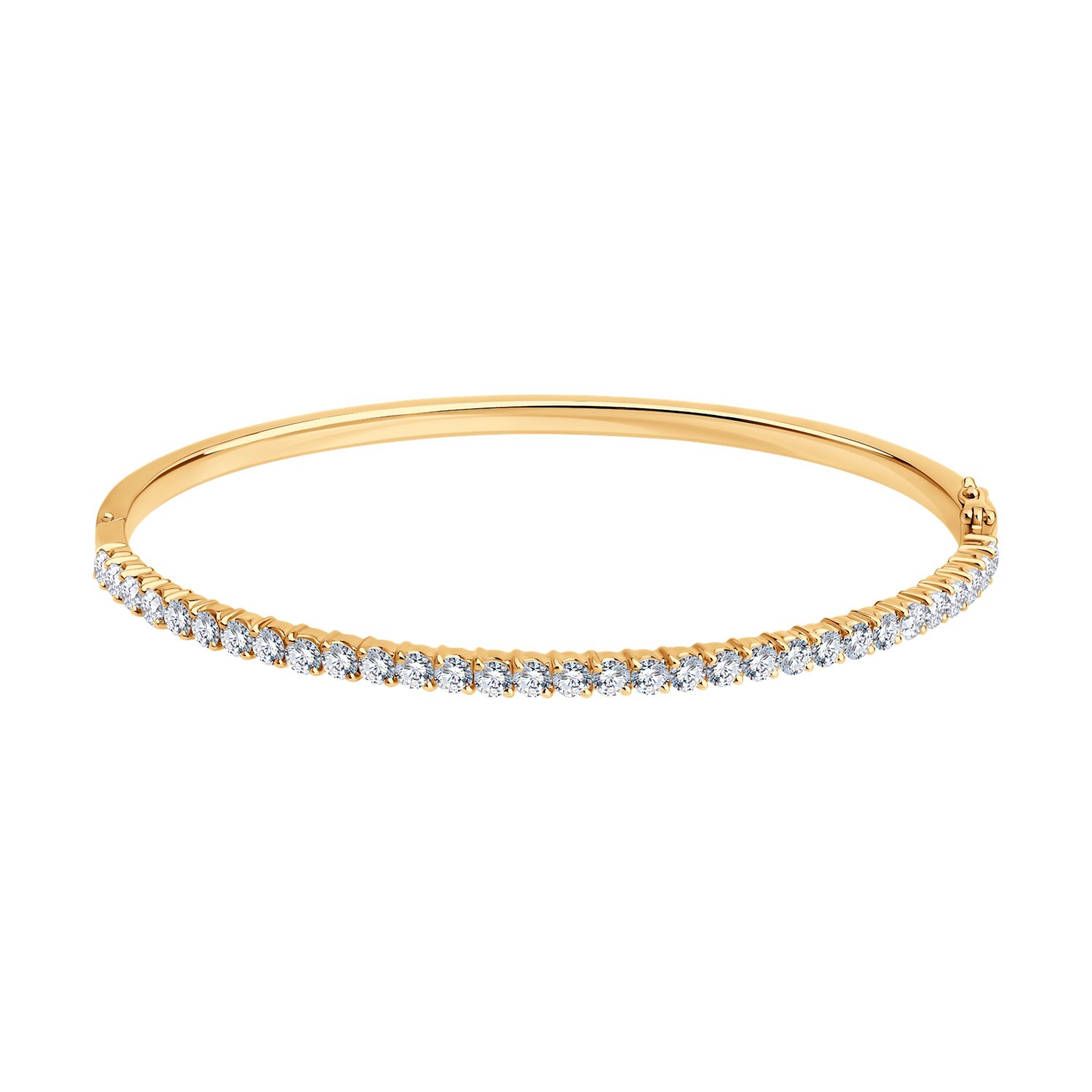 Золотой браслет SOKOLOV с бриллиантом выращенным