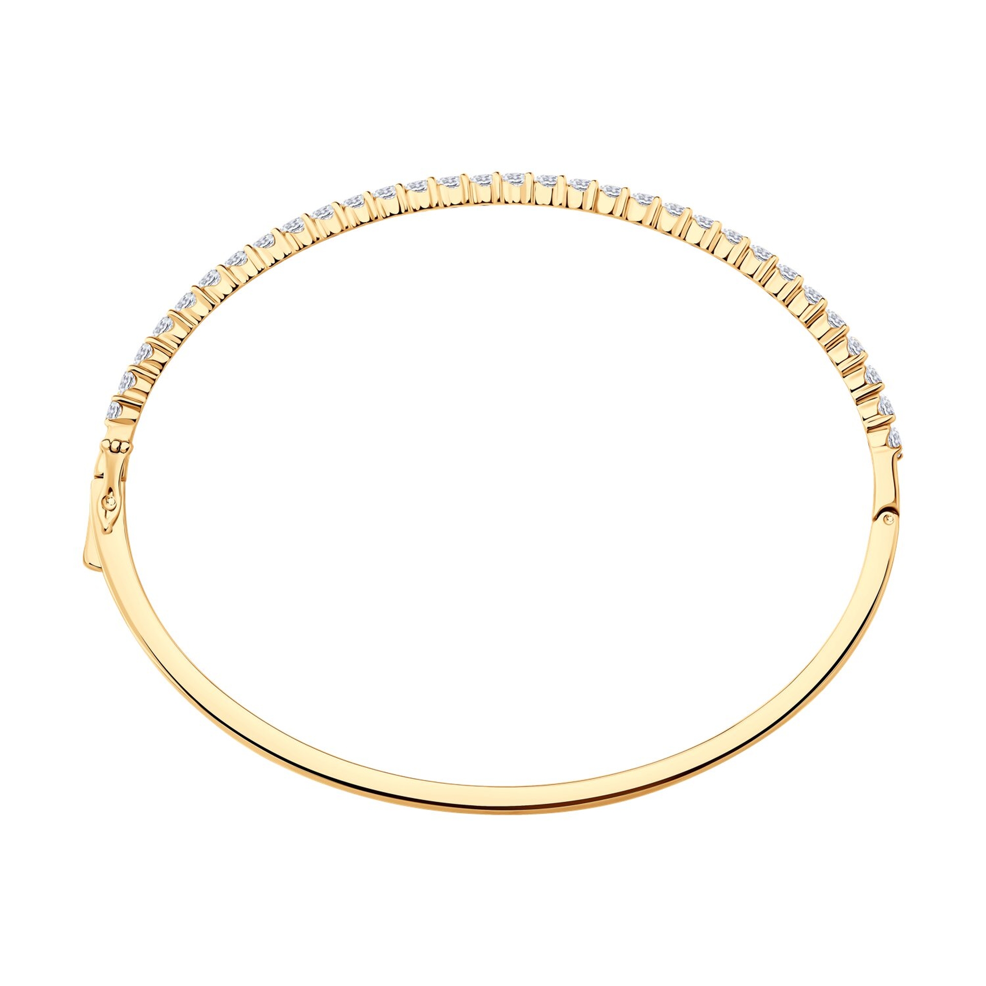 Золотой браслет SOKOLOV с бриллиантом выращенным