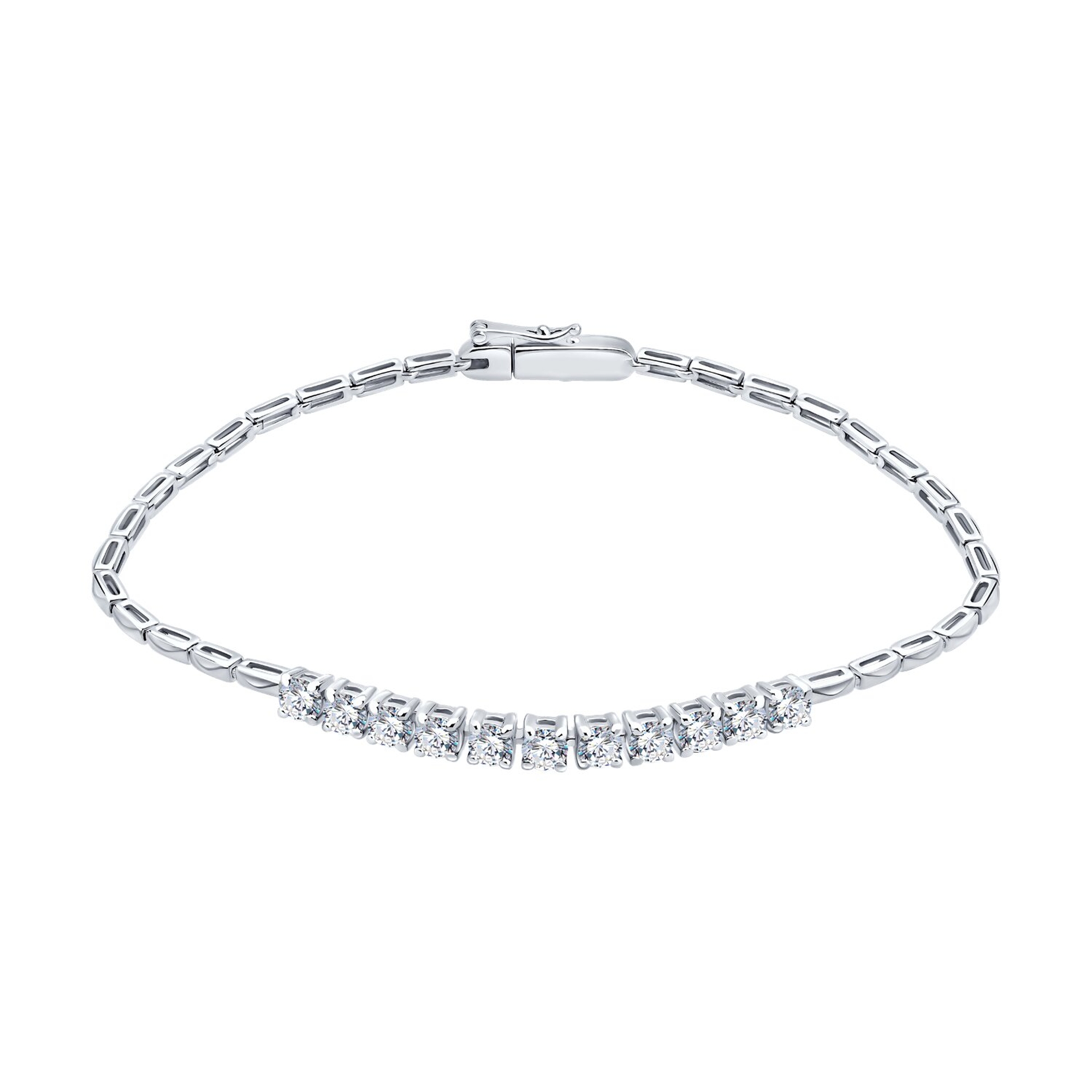 Золотой браслет SOKOLOV с бриллиантом выращенным