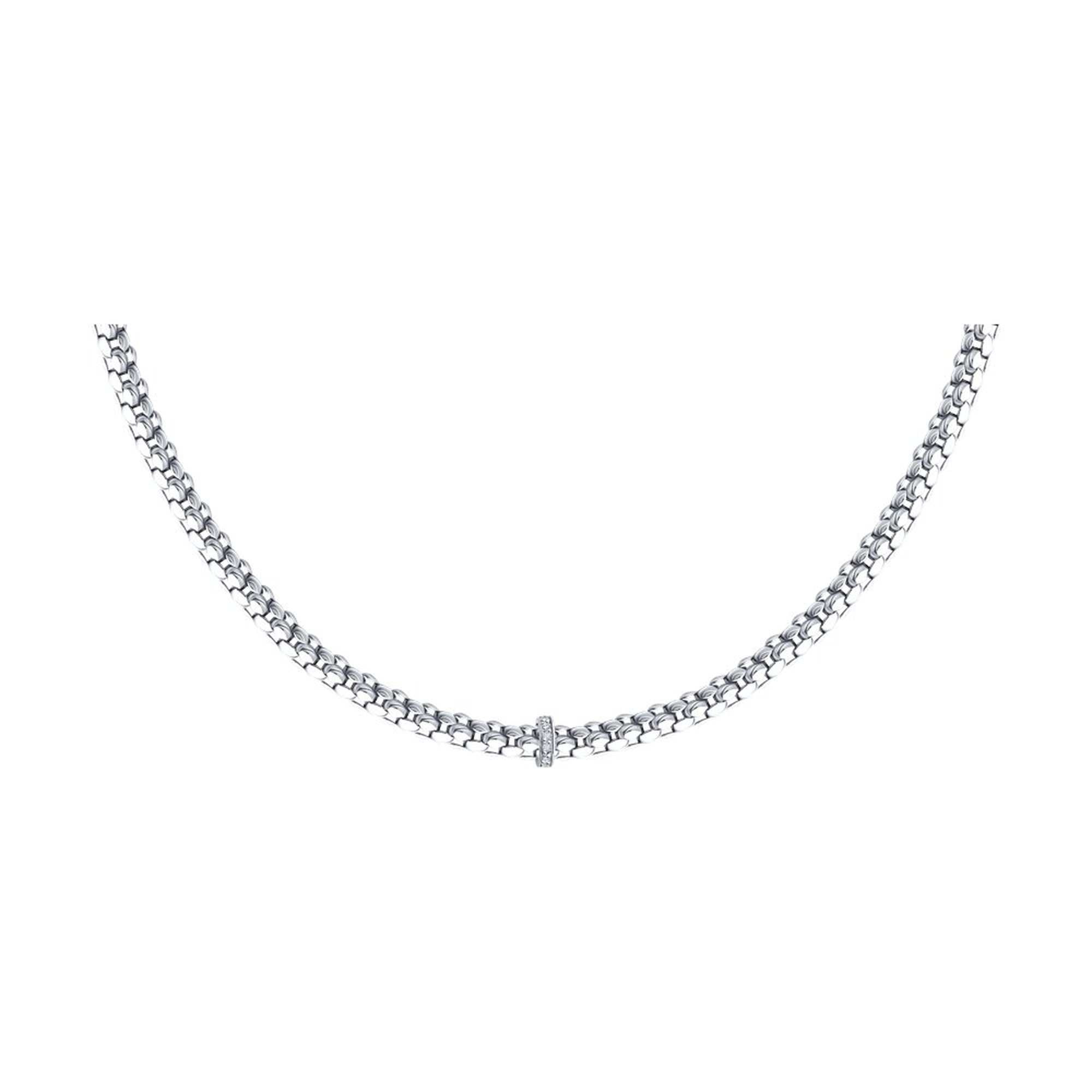 Колье из белого золота SOKOLOV с бриллиантом