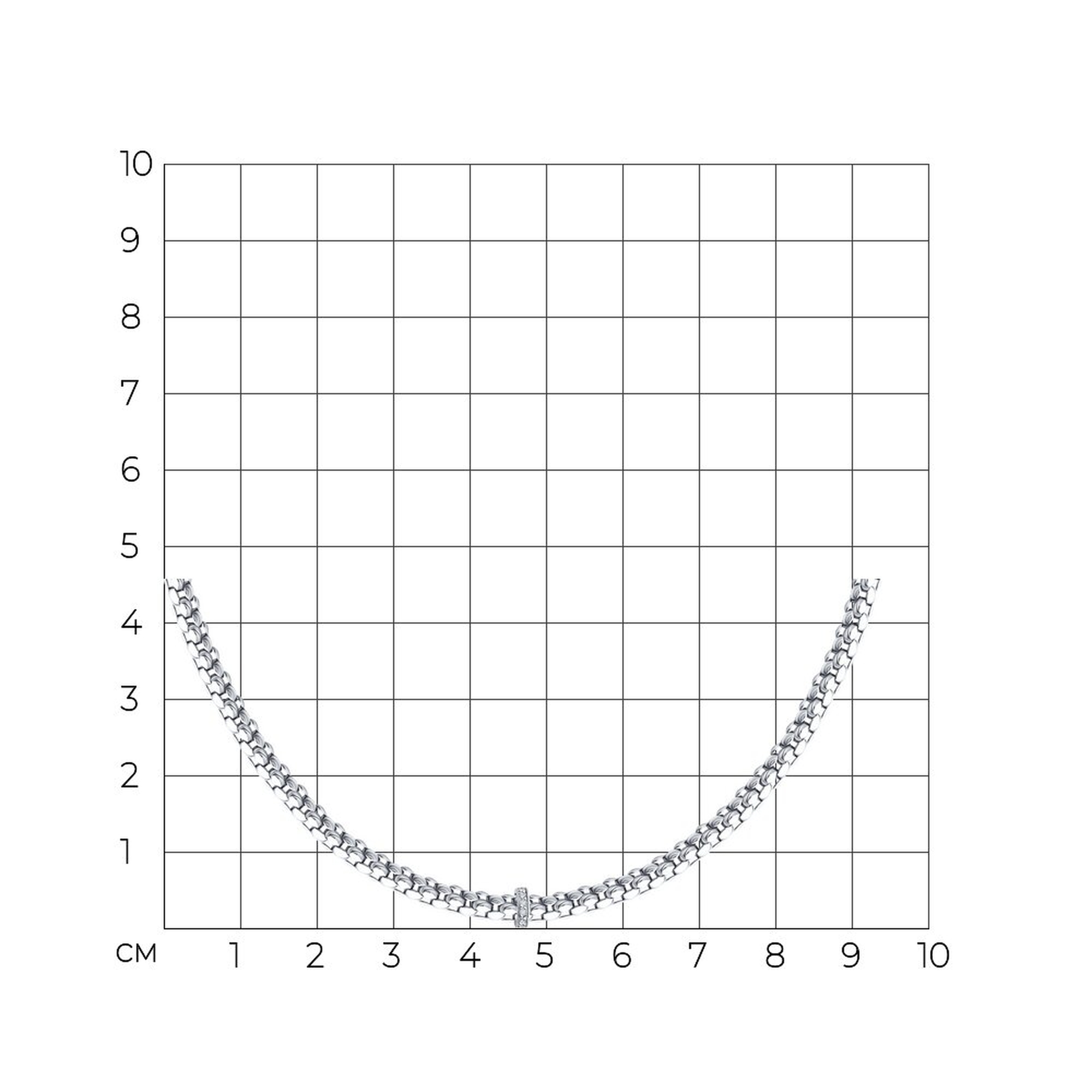 Колье из белого золота SOKOLOV с бриллиантом