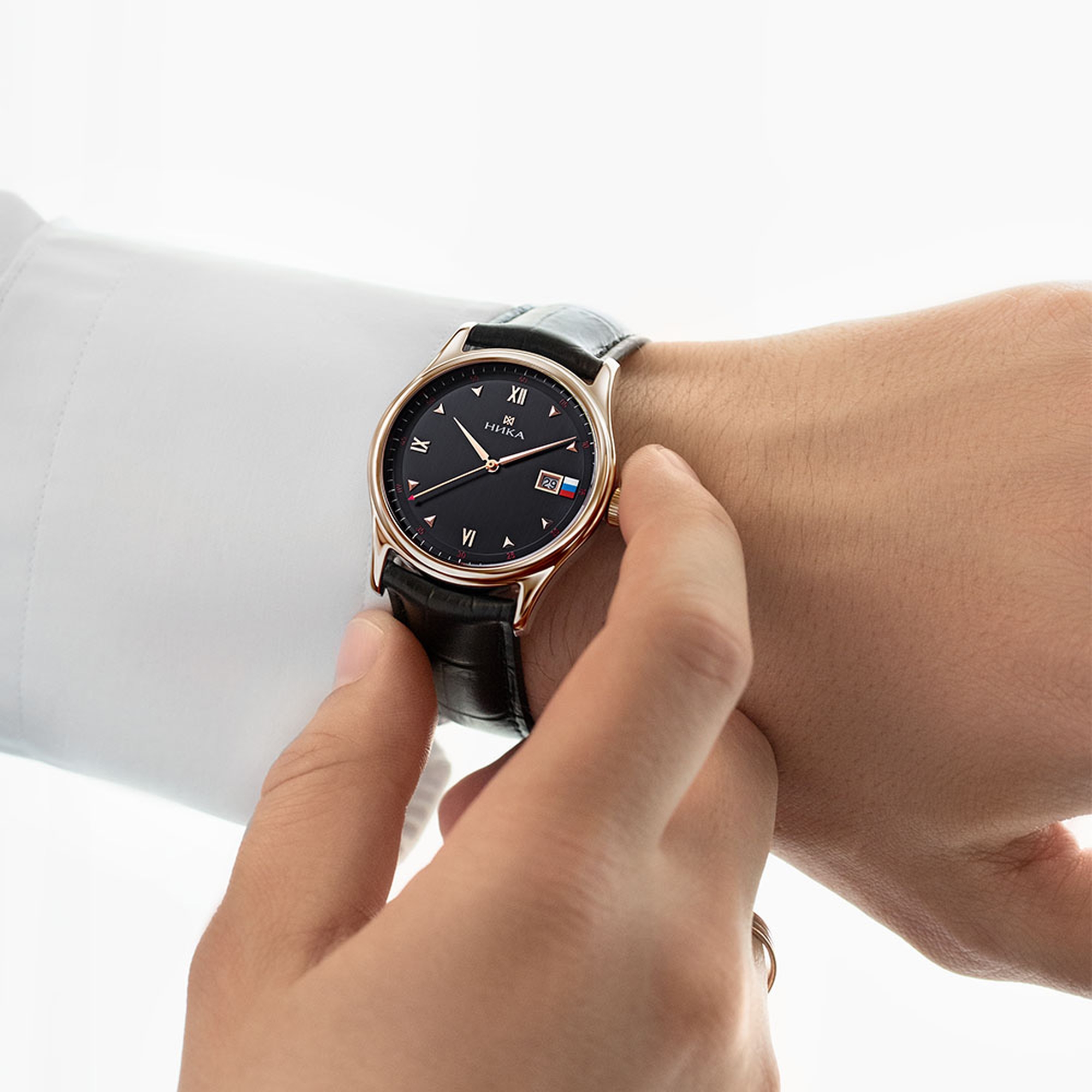 Золотые часы Часовой завод Ника