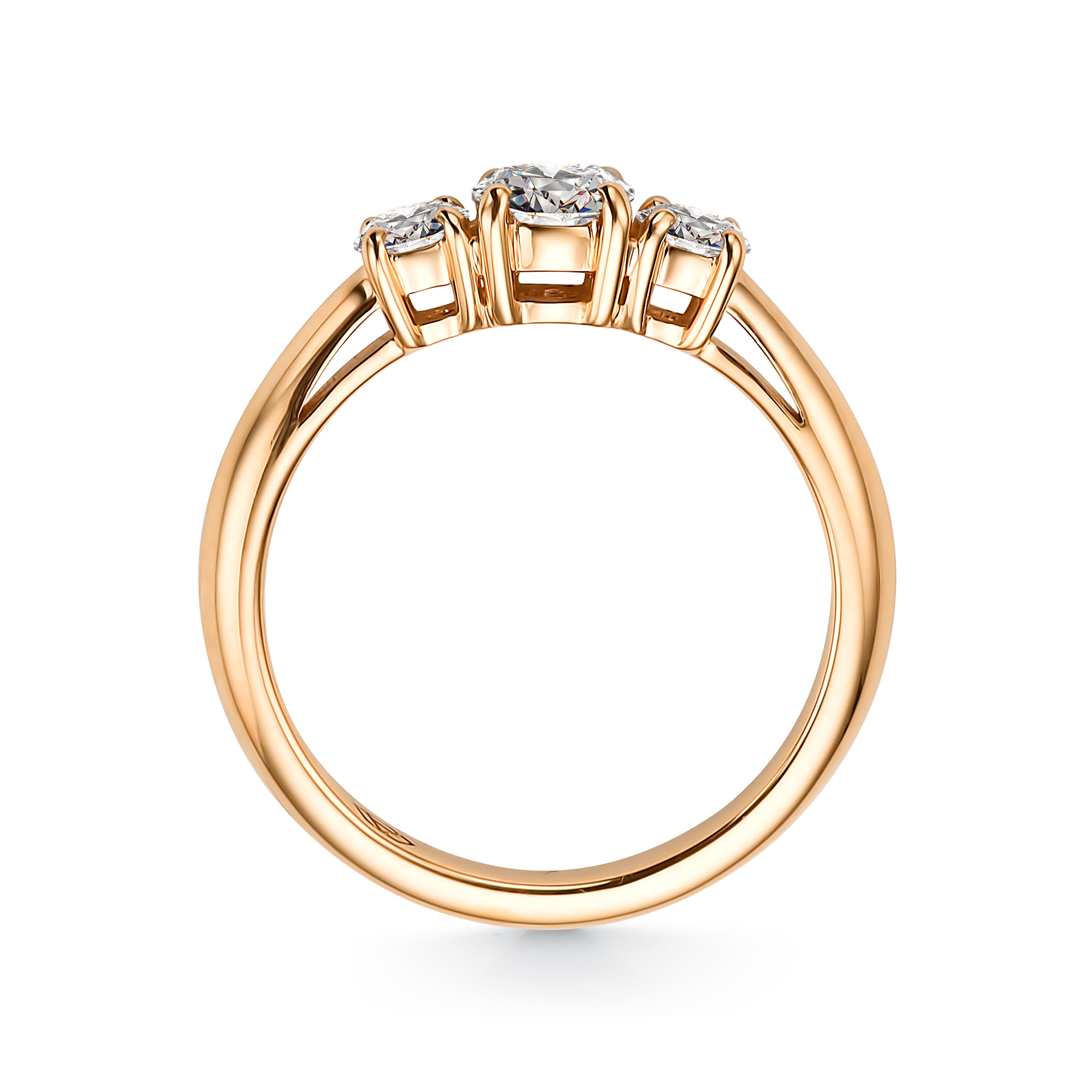 Золотое кольцо АЛЬКОР с бриллиантом