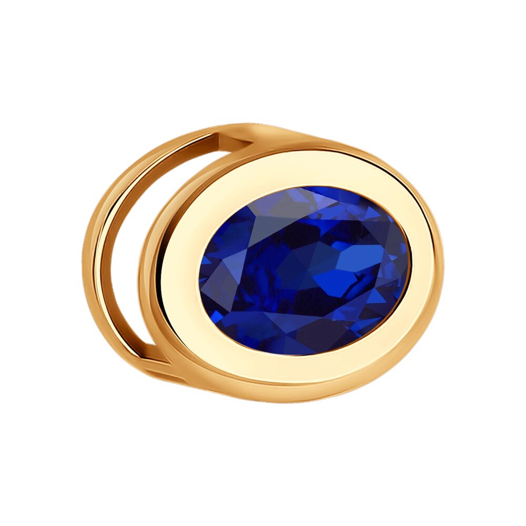 Золотая подвеска SOKOLOV с сапфиром