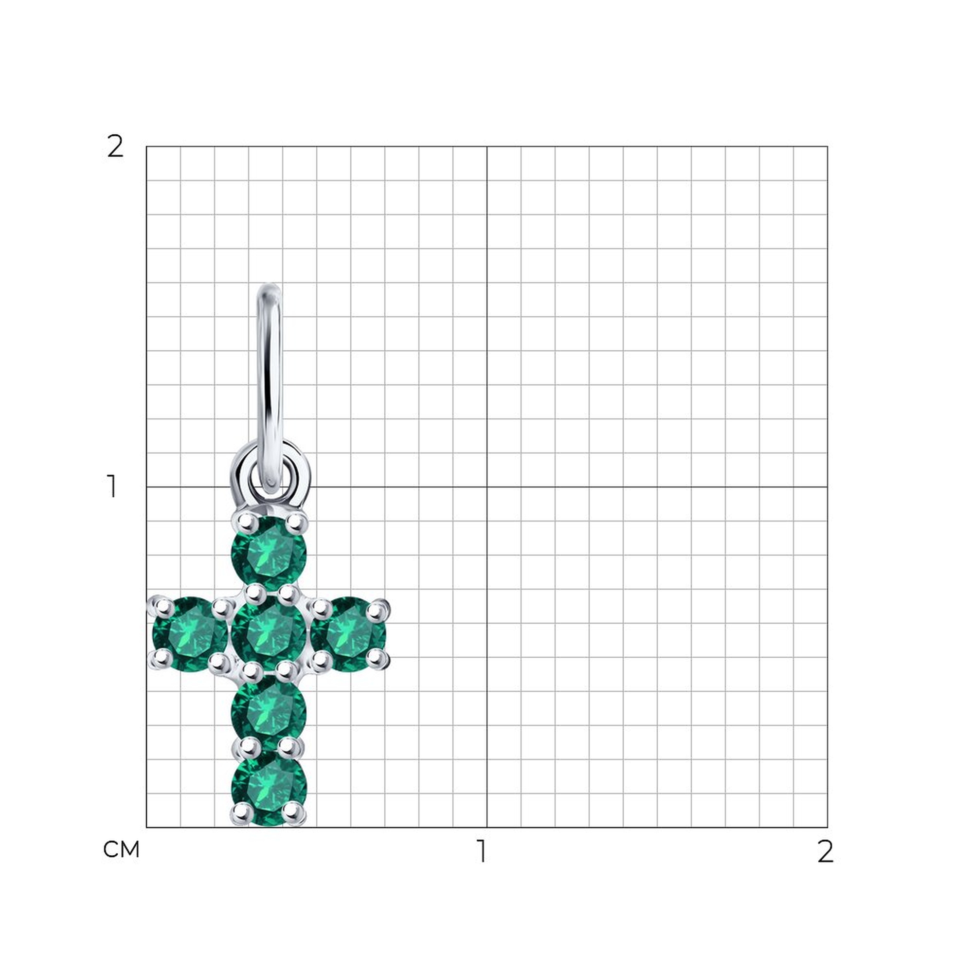 Золотая подвеска SOKOLOV с изумрудом